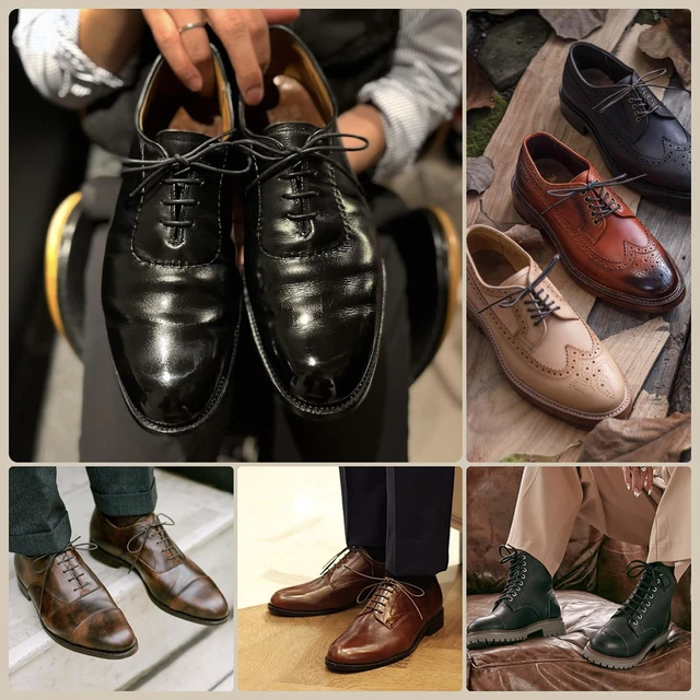 Alt view image 7 of 7 - 2 Pair 1/8" Waxed Round Shoe Laces for Oxford Dress Shoes Brown-86 | 2 Pair, Firm cotton weave, clean matte finish, better knot hold from the waxed surface, 7 lengths and 11 colors