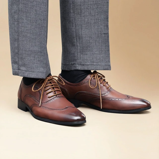 Alt view image 4 of 7 - 2 Pair 1/8" Waxed Round Shoe Laces for Oxford Dress Shoes Brown-86 | 2 Pair, Firm cotton weave, clean matte finish, better knot hold from the waxed surface, 7 lengths and 11 colors