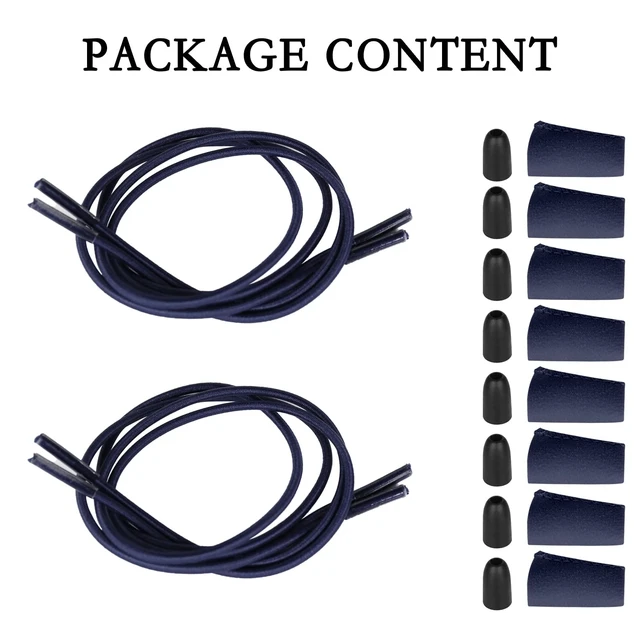 Alt view image 6 of 6 - 2-Pair Shoelaces Strings Replacement Laces for Hey Dude Shoes (Dark Blue, 16in)