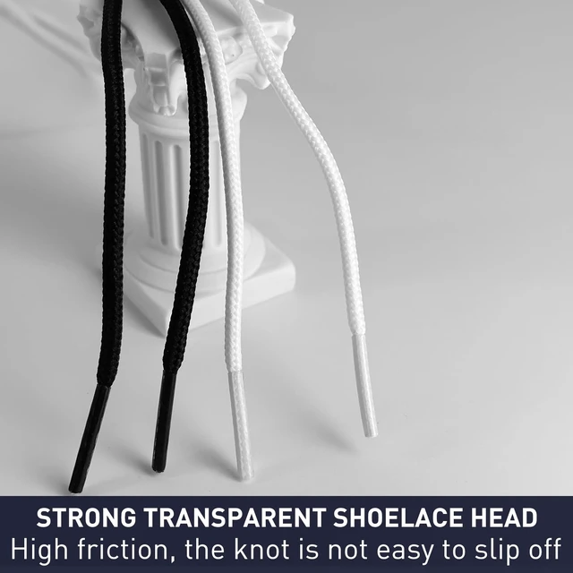 Alt view image 2 of 7 - Polyester Golf Shoelaces for FootJoy Premiere Serie, White, 39" | 3/32"(2.5mm) Thin Round Dress Oxford Shoe Lace Replacement Strings