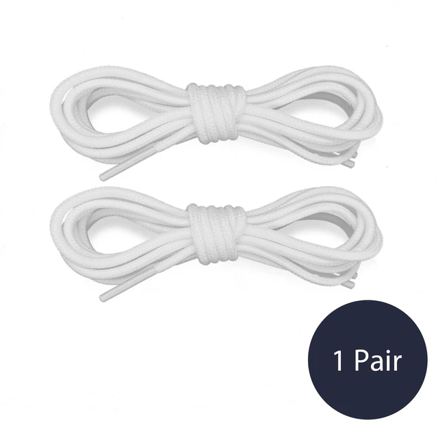 Alt view image 7 of 7 - Polyester Golf Shoelaces for FootJoy Premiere Serie, White, 39" | 3/32"(2.5mm) Thin Round Dress Oxford Shoe Lace Replacement Strings