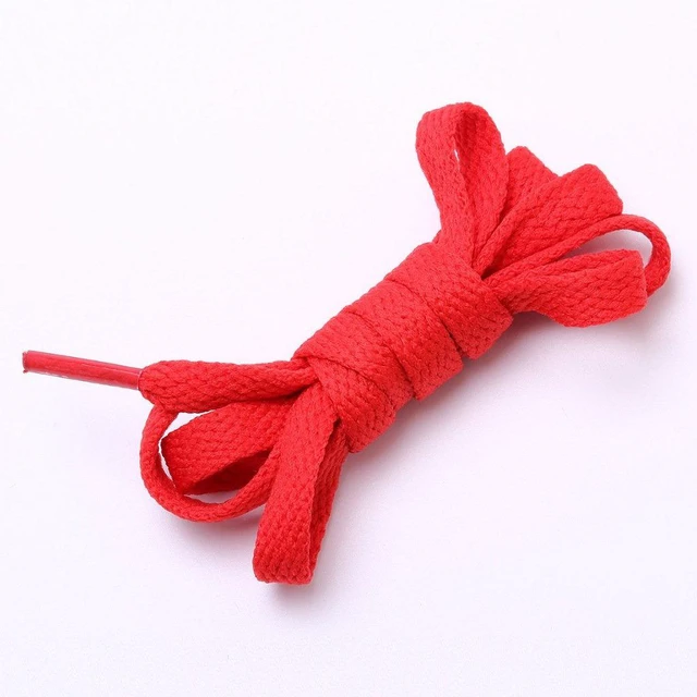 Alt view image 7 of 7 - Color Flat Shoelaces for Sneakers Hiking Running Shoes(White) | white Shoelaces for Sneakers