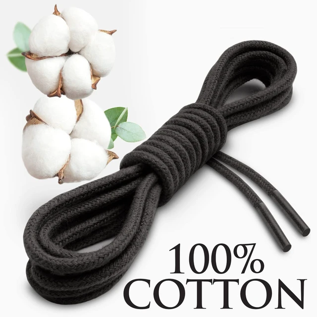 Alt view image 6 of 7 - Shoe Laces for Dress Shoes - Round Oxford Shoelaces for Men - Multiple Lengths and Colors Available - Black, 30 (76 CM)