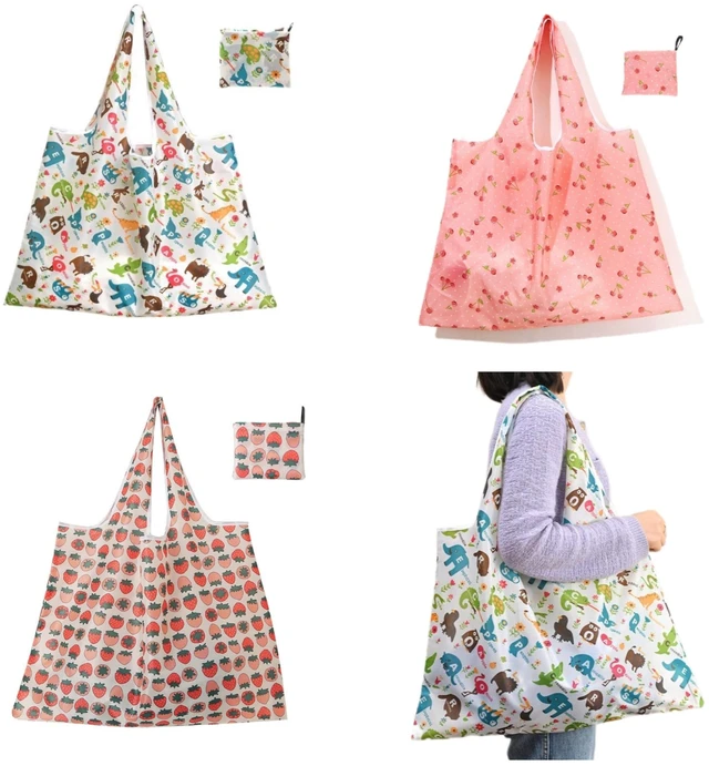 Main image of 3PCS Extra Large 50lbs Foldable Reusable Grocery Bags Waterproof, Eco-Friendly Kitchen Tote with Reinforced Handles for Shopping, Camping & Travel
