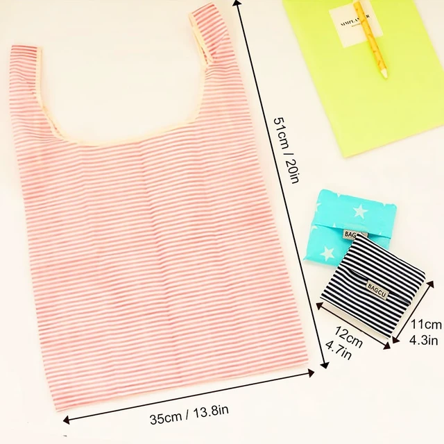 Alt view image 5 of 5 - Tote Bags, Reusable, Foldable, Recycle for Shopping, Fits in Pocket, Eco Friendly for Groceries, Water Resistant, Lightweight, Strong & Durable Large (6Pack)