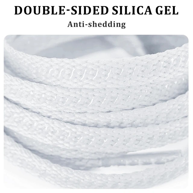 Alt view image 5 of 7 - 7mm Non-Slip Soccer Shoelaces for Football Cleats, Green 47in | Durable Grip Anti-Slip Silicone Shoe Laces, Cleat Shoe Strings Replacement for Running Baseball Sneakers