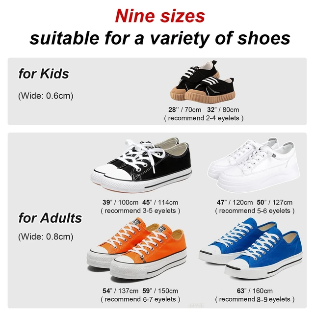 Alt view image 3 of 7 - 4 Pairs of Flat Shoelaces for Sneakers, Athletic Shoes, Casual Sneakers, and Converse High Tops Suitable for Kids and Adults (Black+White, 63"(160CM))