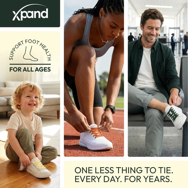 Alt view image 6 of 6 - No Tie Elastic Shoe Laces for Sneakers - Shoelaces for Adults & Kids | 3 Size Fits All. Shoe Strings for Athletic & Training Shoes. Patented Lace Anchors Lock in Place. 52-Inch Stretch Laces.
