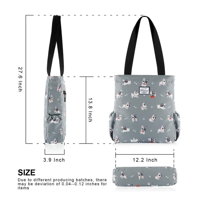 Alt view image 3 of 7 - Floral Tote Bag - Waterproof Lightweight Handbags Travel Shoulder Bag for Hiking Yoga Gym Swimming Travel Beach