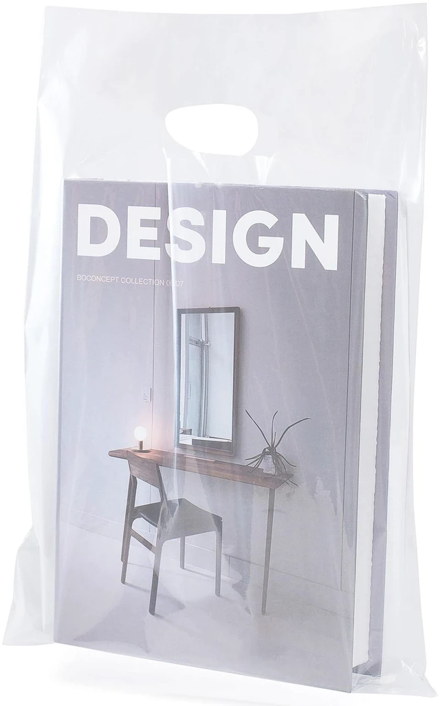 Main image of 100 Clear Plastic Bags With Handles 9x12 Merchandise Bags | Clear Carry Bags. Easy-To-Hold Handles. Ideal For Jewelry, Party Favors, Craft Fairs, Shopping And Small Retail Items.