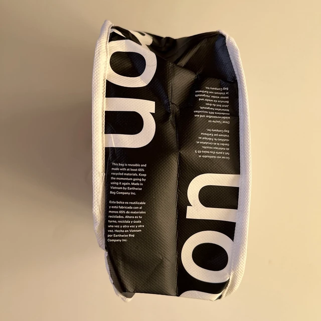 Alt view image 3 of 3 - New White Shopping Lunch Gym Tote Bag Yoga Dance Tennis Golf Gym Beach Skate