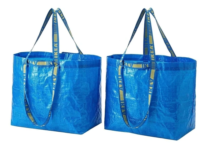 Main image of FRAKTA Carrier Bag, Blue, Large Size Shopping Bag 2 Pcs Set