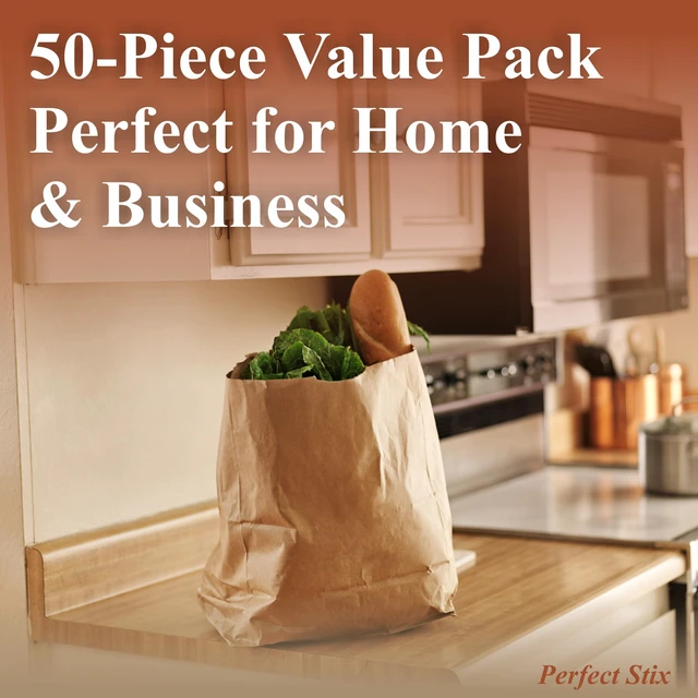 Alt view image 3 of 6 - 52lb Kraft Brown Paper Shopping Bags- Pack of 50ct