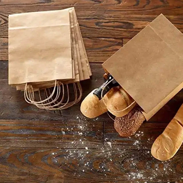 Alt view image 5 of 6 - Kraft Gift Paper Bags with Handles,120pack Multiple 3 Assorted Sizes | Gift Bags for Favors Grocery Retail Party Birthday Shopping Business Goody Craft Merchandise Take Out Sacks