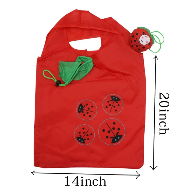 Alt view image 5 of 7 - Animals Folding Shopping Bags Reusable Shopping Tote Compact Eco Bags | Reusable Grocery Bags Foldable Machine Washable Reusable Shopping Bags,Lightweight Polyester Fabric