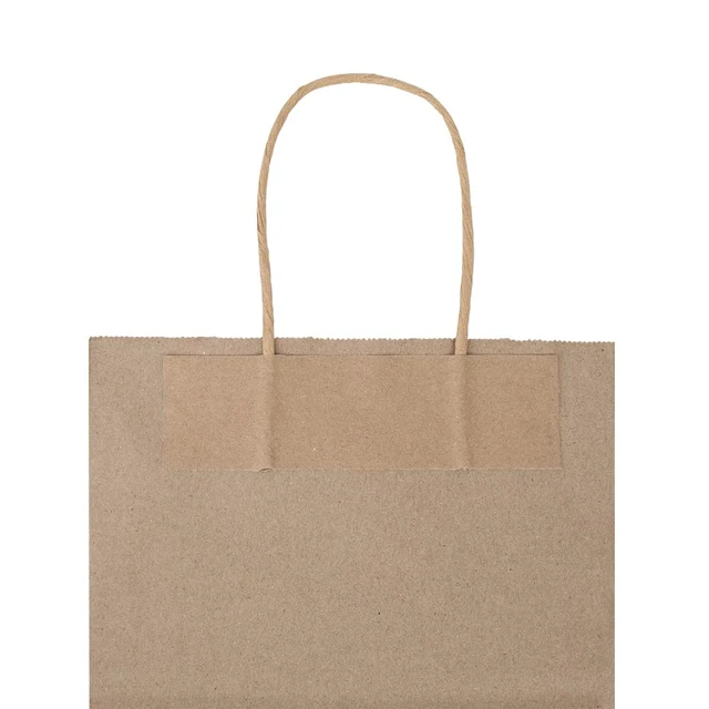 Alt view image 5 of 7 - 100 Pack Medium 8x4.75x10 Inch Black Kraft Paper Bags with Handles Bulk, Gift Bags, Craft Grocery Shopping Retail Party Favors Wedding Business Sacks (Black, 100pcs)