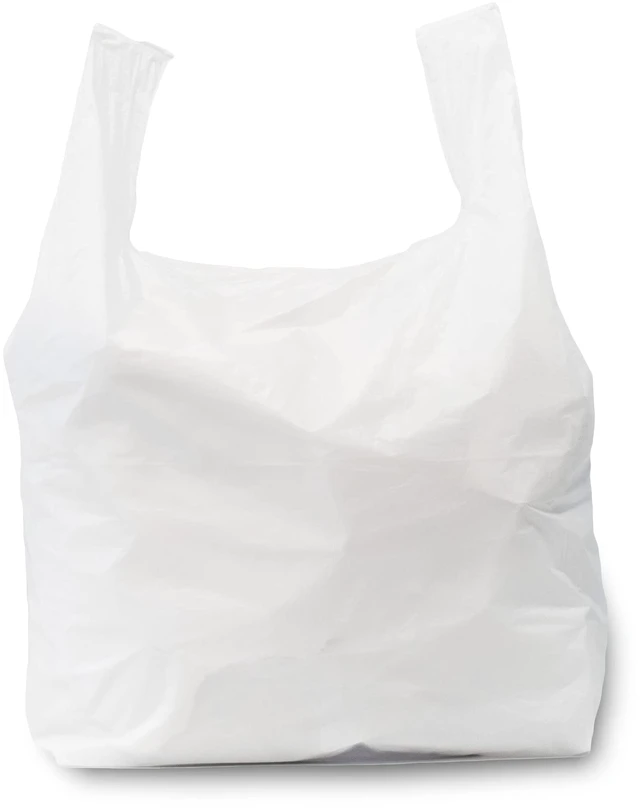 Main image of (LARGE) T-Shirt Shopping/Trash Bags - 17" x 8" x 29" - 18 Microns Thick