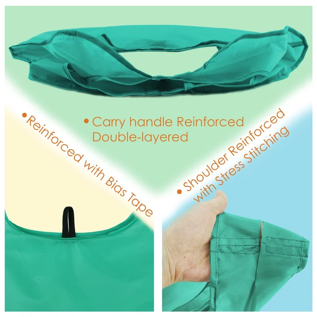 Alt view image 6 of 7 - Reusable-Grocery-Bags-Foldable-Machine-Washable-Reusable-Shopping-Bags-Bulk Colorful 10 Pack 50LBS Extra Large Folding Reusable Bags Totes w Zipper Storage Pouch Lightweight Polyester Fabric