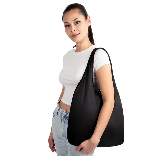 Alt view image 2 of 7 - Standard 19L Tote Foldable Packable Reusable Grocery Shopping Bag | 0.9 oz Premium Portable Collapsible Ultralight Pocket-Sized for Everyday Use & Travel