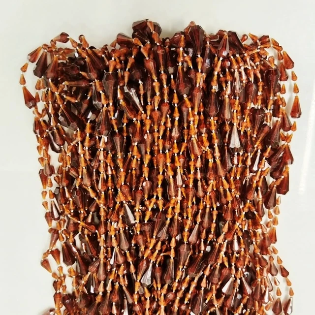 Alt view image 2 of 7 - Beaded Curtain Doorways Acrylic Hanging Door Beads String Curtains Tassel Room Divider Screen Decor for Doorway Window Living Room Wedding (042coffee, 39 inch x 78.7 inch), ES042