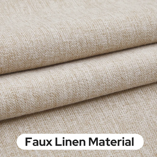 Alt view image 2 of 7 - Blackout Door Curtains for French Door 26x68 Inch Natural | Room Darkening, Thermal Insulated, No Drilling, UV Protection, Door Window Curtains, with 1 Adhensive Tape