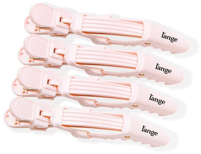 Main image of Hair Clips | Wide Teeth | Double-Hinged Design | For Sectioning & Securing Hair | Professional Styling Results | 4-Pack (Blush)