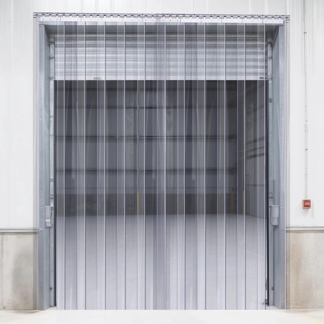 Main image of PVC Strip Curtain, 84" Height x 38" Width, 0.08" Thickness, 6PCS Clear, Freezer & Cooler Door Strips, 50% Overlap Visit the Store