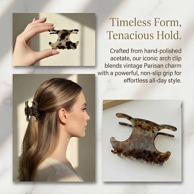 Alt view image 3 of 7 - Hair Clips for Women 4 Styles Small Medium Large Claw Clips for Thin Thick Curly Hair, Matte Rectangle Small Claw Clips for Thin/Medium Thick Hair, Hair Jaw Clip Nonslip (B)