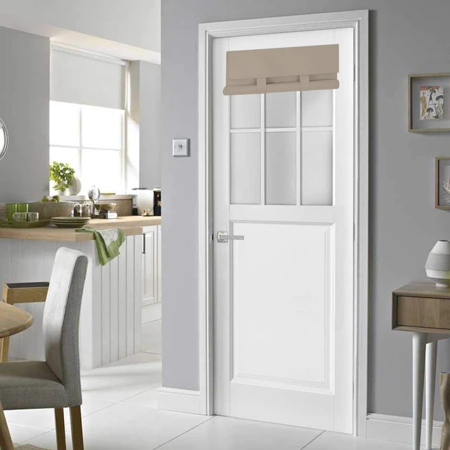 Alt view image 7 of 7 - 100% Blackout Door Curtains for Windows and Doors. | Mocha 24x38 InchesPrivacyprotected, lightblocking, noisereducing. Notool installation within 3 minutes.