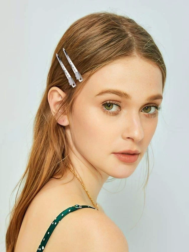Alt view image 5 of 7 - 200 Pack Duck Bill Hair Clips with Holes, 3.5" Rustproof Metal Alligator Curl Clips for Salon and Women Girls Bows DIY Accessories