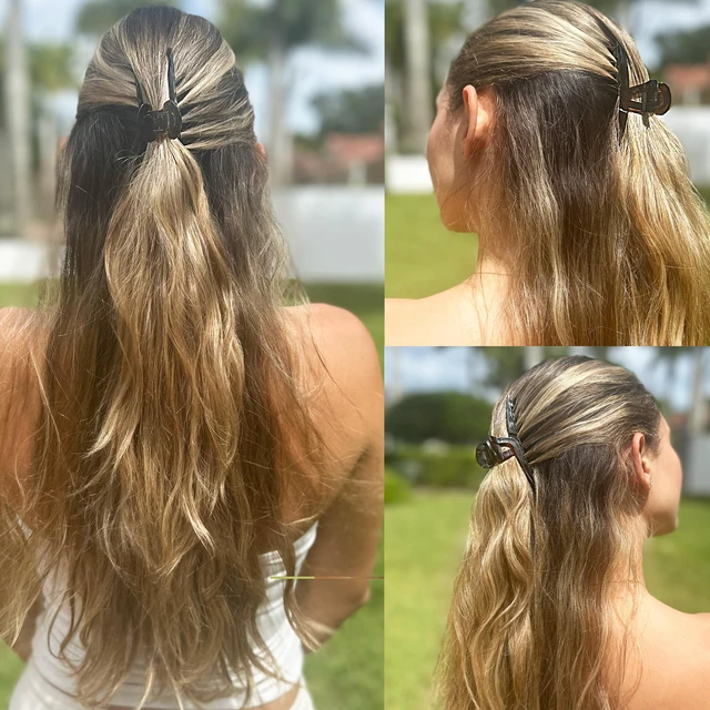 Alt view image 2 of 7 - Paris CP2371 French Hair Clip for Women, Narrow, Strong Hold Grip Double Tooth Girls Hair Claw Clips Jaw, Fashion Durable Styling Hair Accessories for Women, Made in France