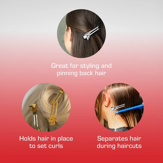 Alt view image 3 of 7 - 80pcs 1.75" Slide-In Hair Clips, Durable Metal Curl Setting Clips for Hairdressing, Sectioning & Retwisting, Rust-Free Hair Pins for Dreads, Dreadlocks, & Twist Styles