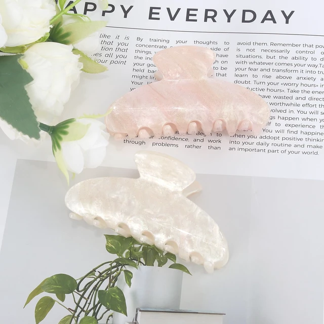 Alt view image 6 of 7 - Hair Claw Clips for Women Acrylic Marbled Hair Clips for Thick Thin Hair Emi Cute Hair Accessories Stocking Stuffers Preppy Teen Girl Gifts Trendy Stuff