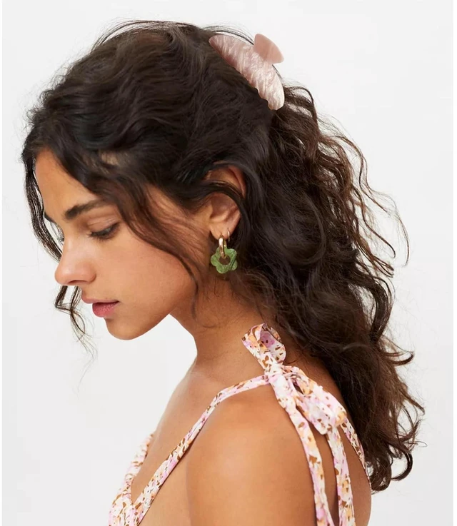 Alt view image 2 of 7 - Hair Claw Clips for Women Acrylic Marbled Hair Clips for Thick Thin Hair Emi Cute Hair Accessories Stocking Stuffers Preppy Teen Girl Gifts Trendy Stuff