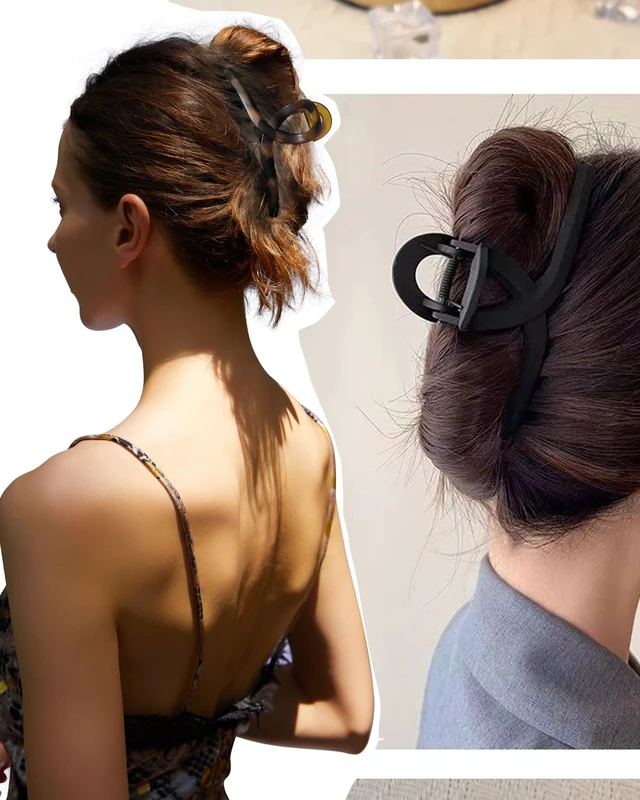 Alt view image 5 of 7 - 5 Inch Extra Large Claw Clips, 13 cm No Slip Matte Jumbo XL Hair Clips for Thick Long Curly Hair, Big Hair Claw Clips, 2 Pack