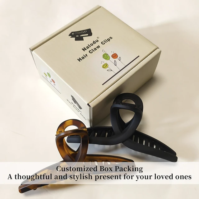 Alt view image 7 of 7 - 5 Inch Extra Large Claw Clips, 13 cm No Slip Matte Jumbo XL Hair Clips for Thick Long Curly Hair, Big Hair Claw Clips, 2 Pack