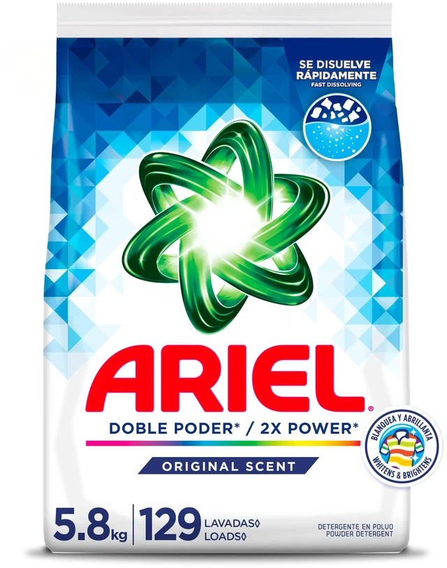 Main image of Powder Laundry Detergent, Original Scent, Laundry Detergent Powder for Deep Cleaning & Tough Stains, 5.8 kg, 129 Loads