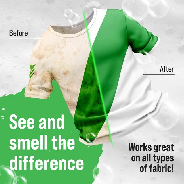 Alt view image 5 of 7 - Active Wear Laundry Detergent Powder Freshwood Mac 90 Loads | Plant-based Enzyme Powered Laundry Detergent, Odor Eliminator, For Workout Clothes & Sportswear, Dermatologist Tested