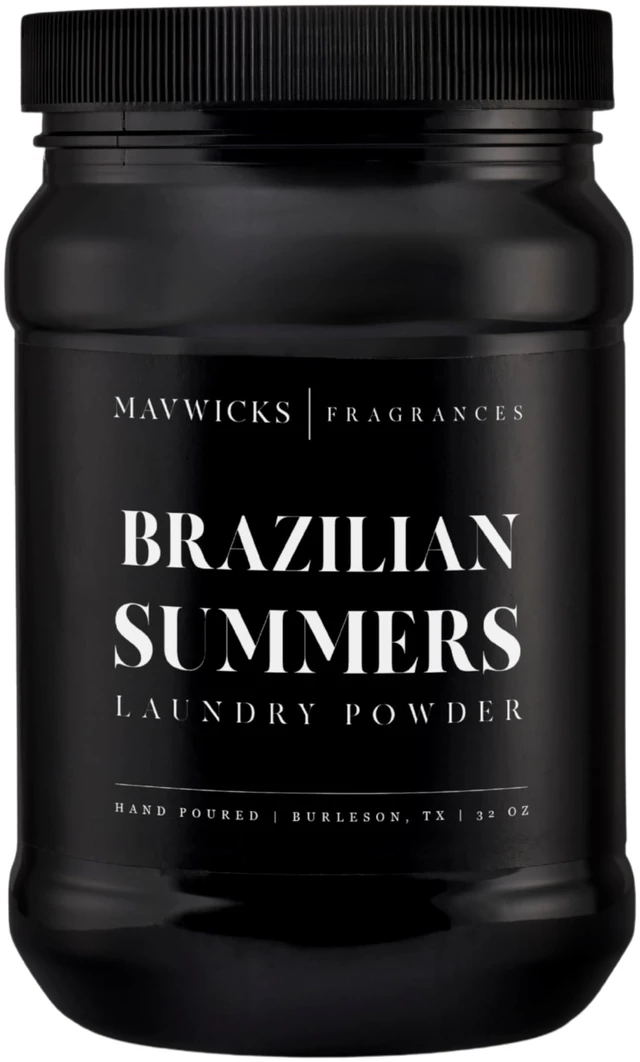 Main image of Luxury Laundry Detergent Powder (Brazilian Summers) 32 Oz Concentrated for Tough Stains and Odors, For All Washing machine types Gentle on Fabrics
