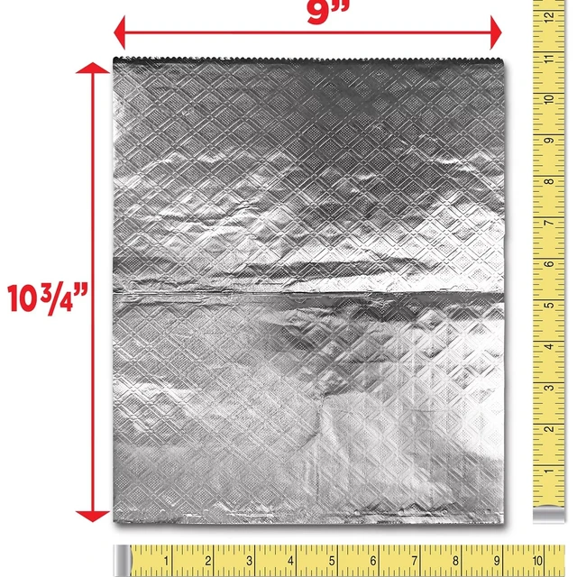 Alt view image 3 of 7 - Foil Sheets - Precut Foil Sheets - Pop Up Foil Sheets for Storing, Cooking Food - Premium Aluminum Foil Wraps - Single Foil Sheets 9 x 10.75 - 500 Sheets, Silver