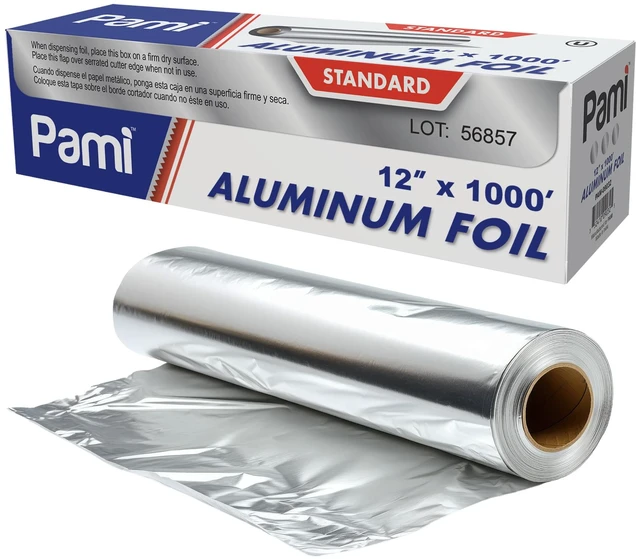 Main image of Foil Roll 12 in x 1000 ft,Food Grade,Cooking & Baking,Durable