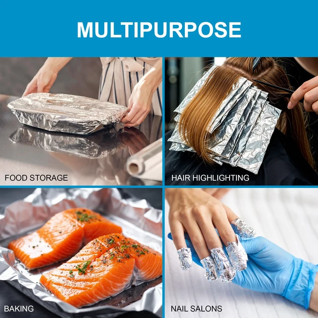 Alt view image 6 of 6 - Foil Roll 12 in x 1000 ft,Food Grade,Cooking & Baking,Durable