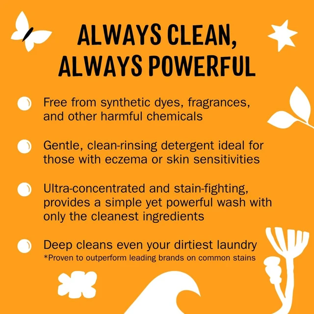 Alt view image 2 of 7 - Original Laundry Detergent Powder | Clean Laundry Detergent Powder for Sensitive Skin | Simple, Effective Ingredients, Stain Fighting | 120 Loads (Citrus Grove)