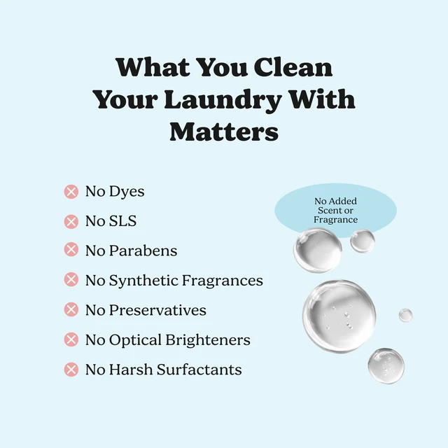 Alt view image 3 of 7 - Laundry Detergent Powder Alternative | Cleaner Ingredients. No Harsh Preservatives. Stain + Smell Fighting. Fragrance Free, HE Safe - 120 Loads (Unscented).