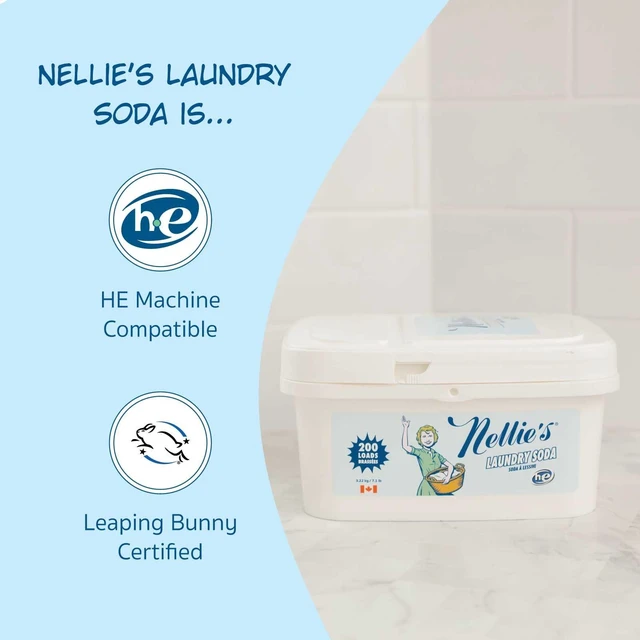 Alt view image 2 of 6 - Laundry Soda | Fragrance-Free Powder Laundry Detergent | 200 Loads | Septic-Safe, HE Compatible & Fragrance-Free - Concentrated Formula, Made in Canada