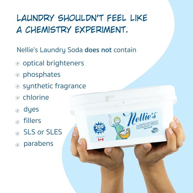 Alt view image 3 of 6 - Laundry Soda | Fragrance-Free Powder Laundry Detergent | 200 Loads | Septic-Safe, HE Compatible & Fragrance-Free - Concentrated Formula, Made in Canada