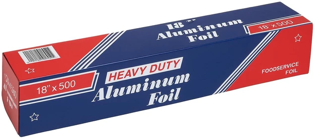 Main image of Duty Silver Aluminum Foil Roll for Food 18 Inches 500 FT Heavy Duty Food Safe Foil Wrap