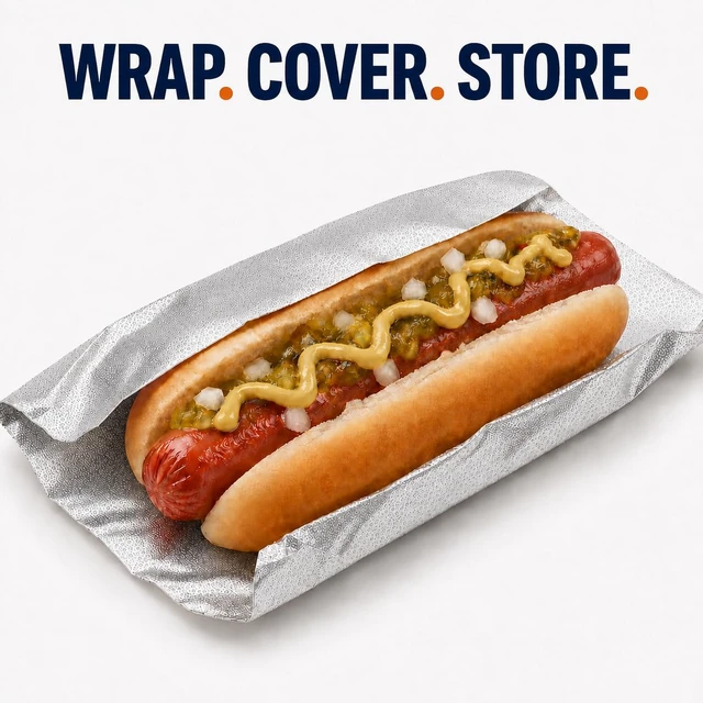 Alt view image 6 of 7 - Foil Sheets Pre Cut Pop Up, 9 x 10.75 Inches, 200 Sheets, Disposable Foil Wraps for Food, Sandwiches, BBQ, Kitchen Use, Food Service BronzeOx