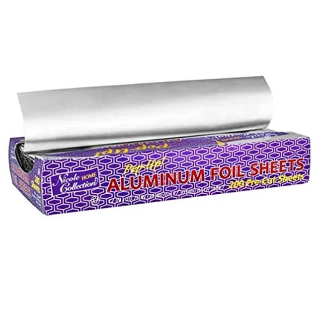Alt view image 6 of 7 - Pre-Cut Aluminum Foil Sheets, 12x10.75 Inches, 200 Sheets
