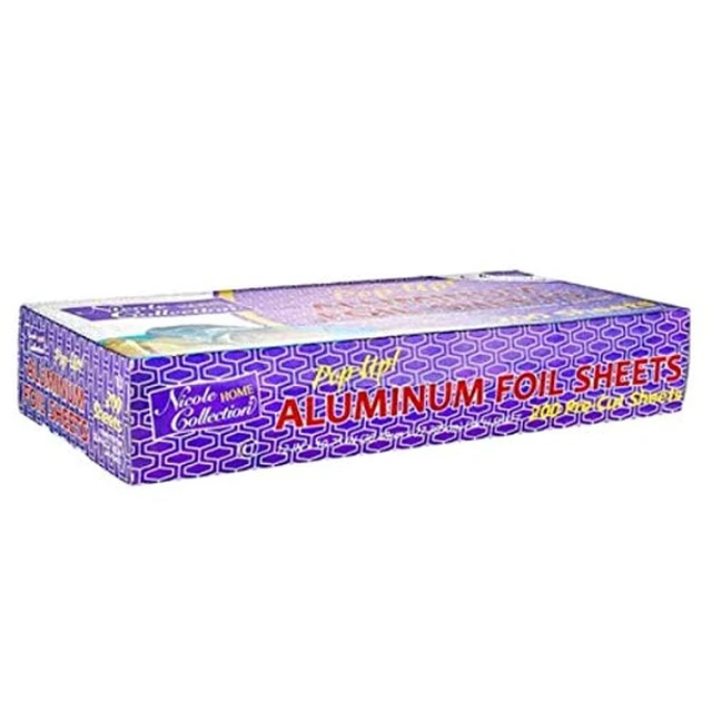 Alt view image 7 of 7 - Pre-Cut Aluminum Foil Sheets, 12x10.75 Inches, 200 Sheets